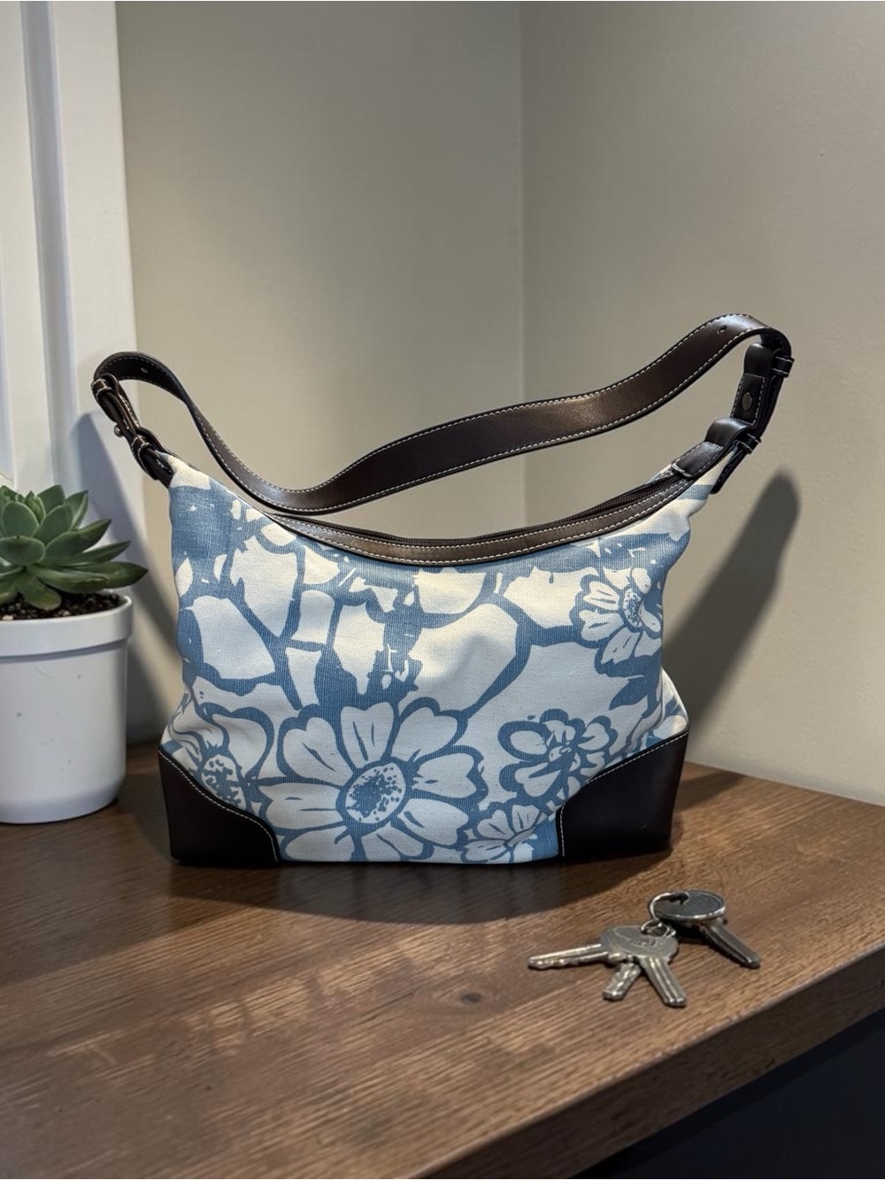 Liz Claiborne Canvas Shoulder Bag